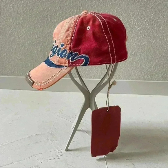 True Religion Bandana Distressed Embroidered Baseball Trucker Hat Cap NWT - Picture 2 of 12